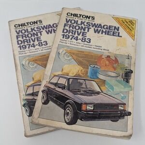 Chilton Volkswagen Front Wheel Drive 1974-83 Repair Manuals Rabbit GTI Jetta 2pk